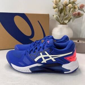 ASICS Gel Challenger 13 Tennis Sneaker Lapis Lazuli Blue/White Women's 5.5 NWB